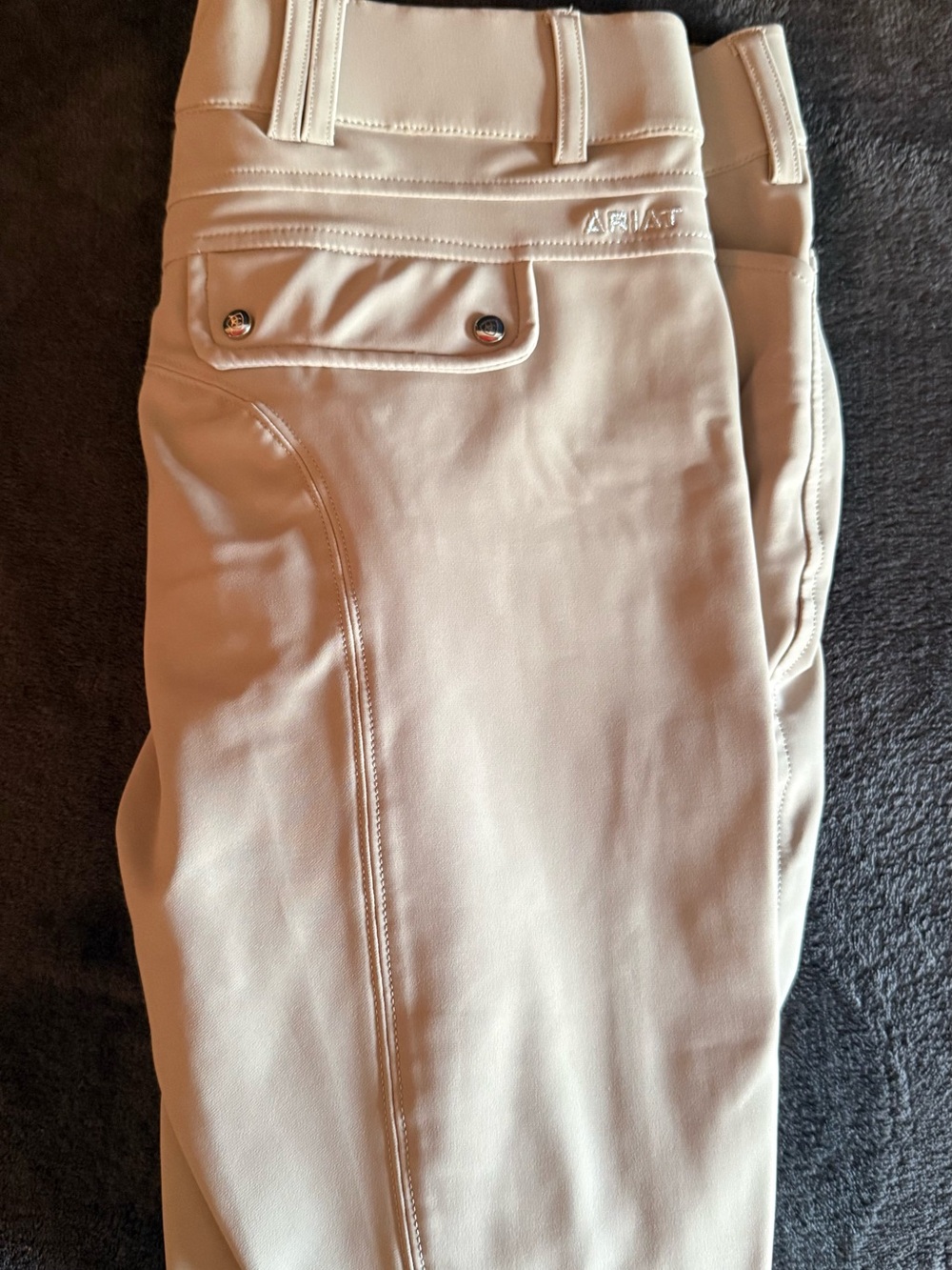 ✨NWOT ✨ Ariat Tri Factor KNEE PATCH Breeches | 32R | TAN - Picture 4 of 4
